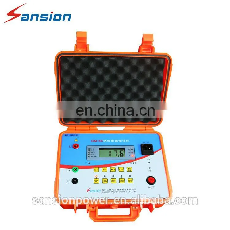5kV Portable High Precision Digital Insulation Resistance Tester