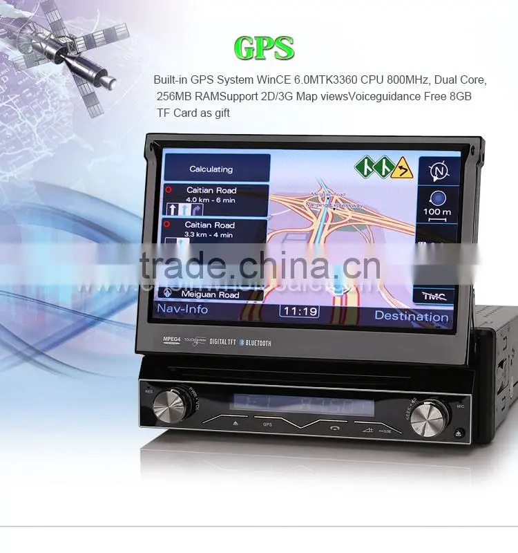 Erisin ES1088M 7 inch 1 Din Win8 UI All-In-One Car Multimedia Player with GPS
