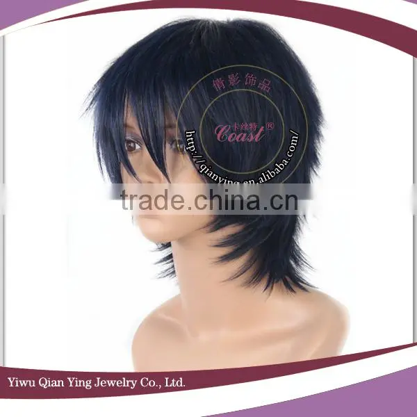 cheap Ao no Exorcist Okumura rin Short Black Cosplay Wig