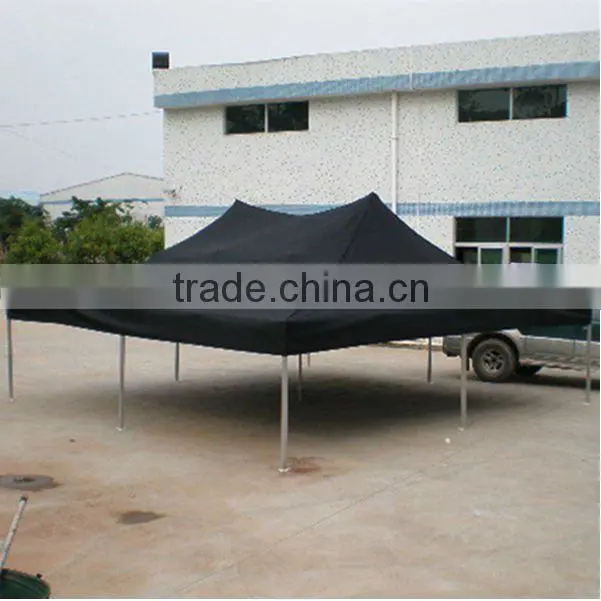 Aluminum Folding Tent 6x6m ( 20ft X 20ft) with Black Canopy & Valance(Unprinted)
