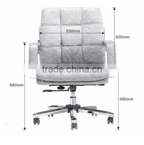 Luxury swivel leather heated office chair