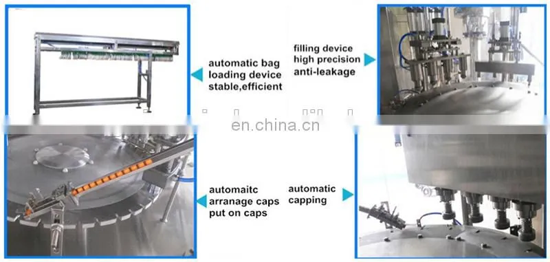 Automatic fruit juice doy pack filling machine auto drink soya milk spout pouch filler and capper machinery cheap price for sale