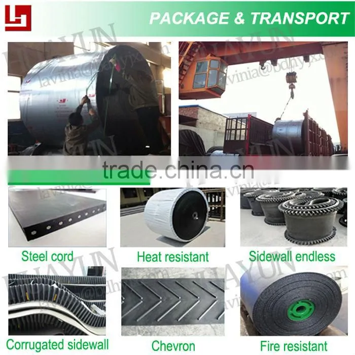 500mm Belt Width 18 Mpa EP250 Rubber Conveyor Belt for Industry