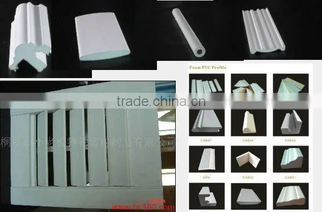 building pvc foam sheet profile