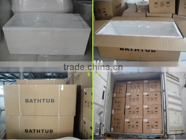CE/CUPC Approved Claw Foot Bathtub, Tub with Four Legs, Acrylic Free Standing Bathtub