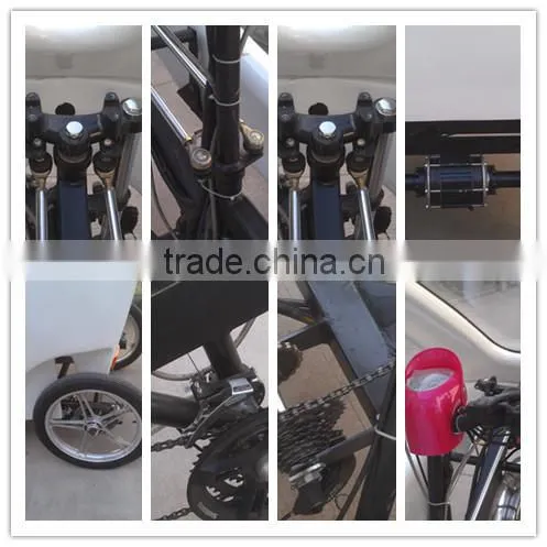 Chinese hot selling tricycle Lead-acid battery electric three wheels with pedal