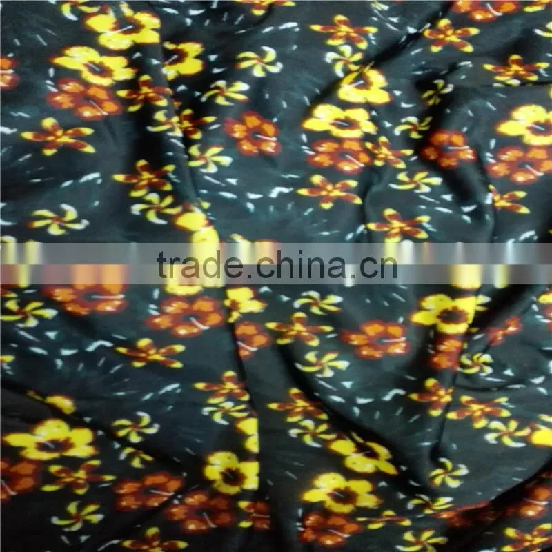 waterproof nylon lycra printed fabric flower