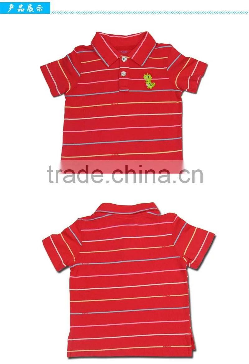 2016 cool style polo shirt fabric embroidery machinery with bulk wholesale kids clothing