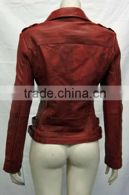 custom green slim fit original leather jacket