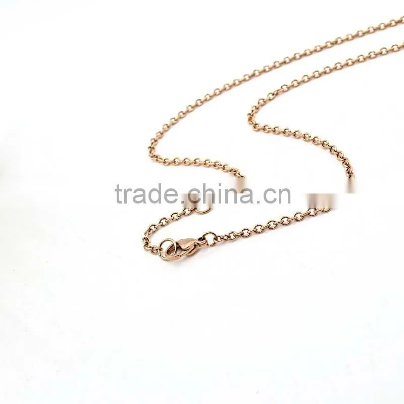 New 2016 Women Necklace Steel Jewelry Chain Metal Pendant Necklace