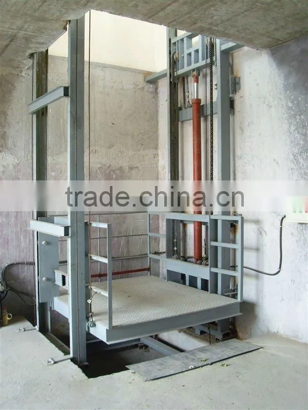 hydraulic guiderail cargo/goods/car lift platform