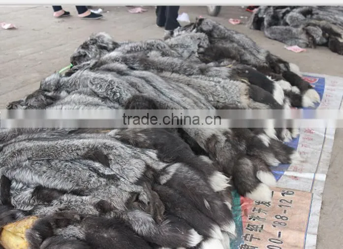 Factory Direct selling large real animal fox fur skin can be dyed into different color