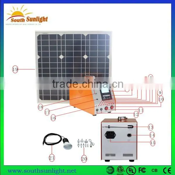 China cheapest wholesale price of 30wcompact solar power system/ small solar system/solar system kit with lowest shipping cost
