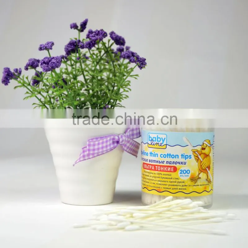180pcs slim paper stick baby safety cotton buds