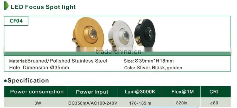 led wall ceiling spot light gu10 3W