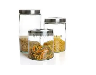 Hot sale transparent healthy food mason jar glass spice bottle with lid