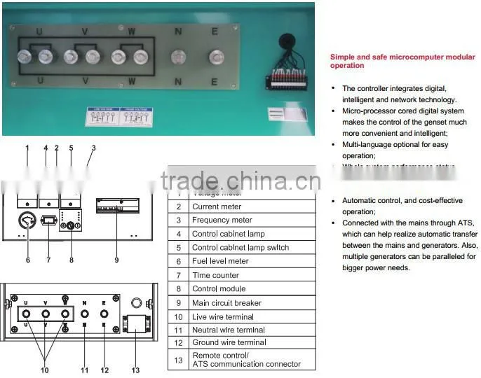 silent generators for sale,60Hz 4 cylinder water cooled generator with CUMMINS NTA855-G1B