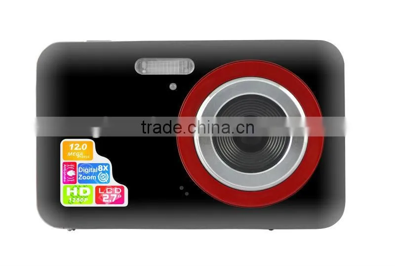 New fashion Digital Camera 12MP ,2.7 inch TFT LCD display,Face Detection & Smile Capture