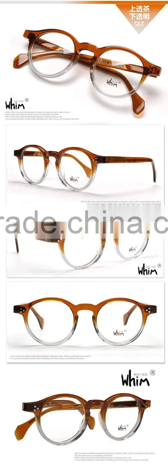 WHIM Handmade Italy Acetate Glasses With Optical Frame