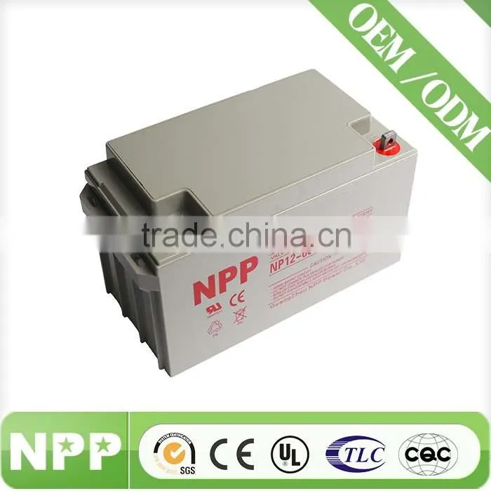 12v65ah China factory SMF battery rechargeable deep cycle battery for telecom