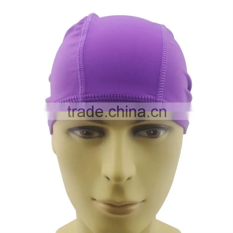 Lycra polyester swimming caps for promotion