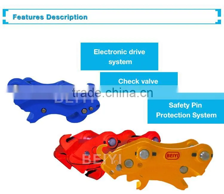 excavator coupling, excavator quick attach for 20 TONS excavator