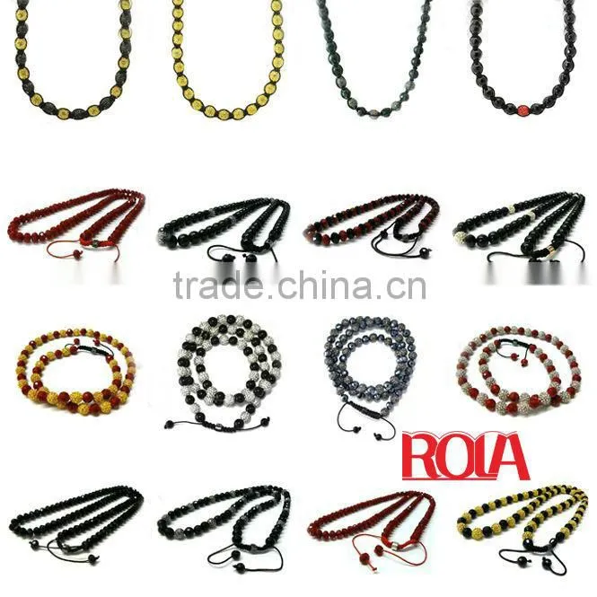 fashion new styles Natural jade Stone necklace beaded necklaces and chain for women