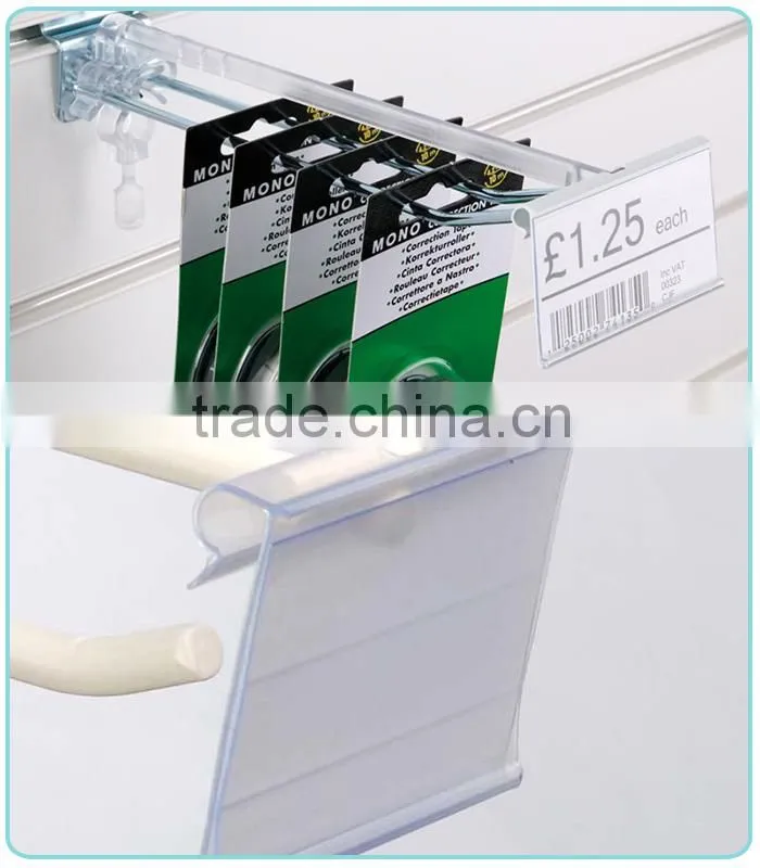 PVC Price Tag Holder for T Hook