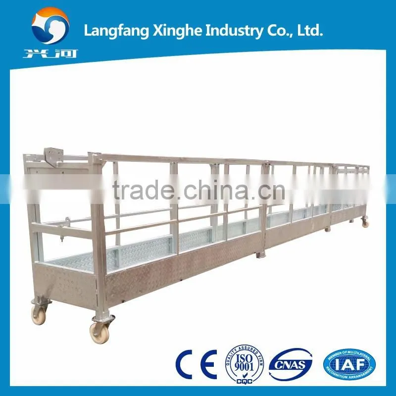 800kg hot galvanized suspended access platform / zlp800 aluminum hanging scaffolding / ltd80 hoist gondola