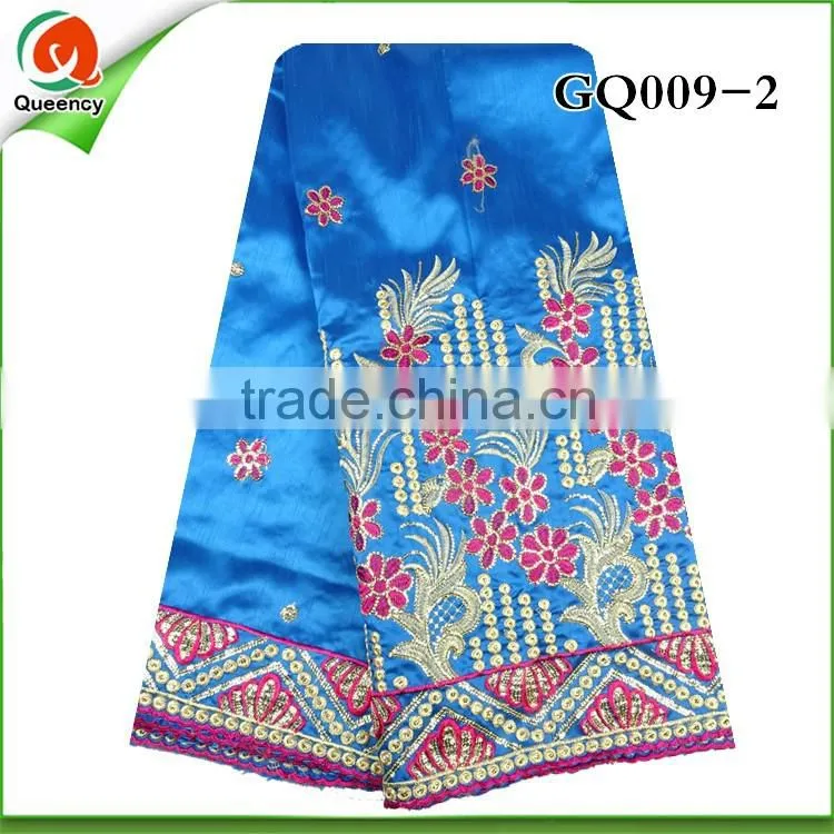GQ009-2 african george lace embroidery fabric, high quality for wedding party