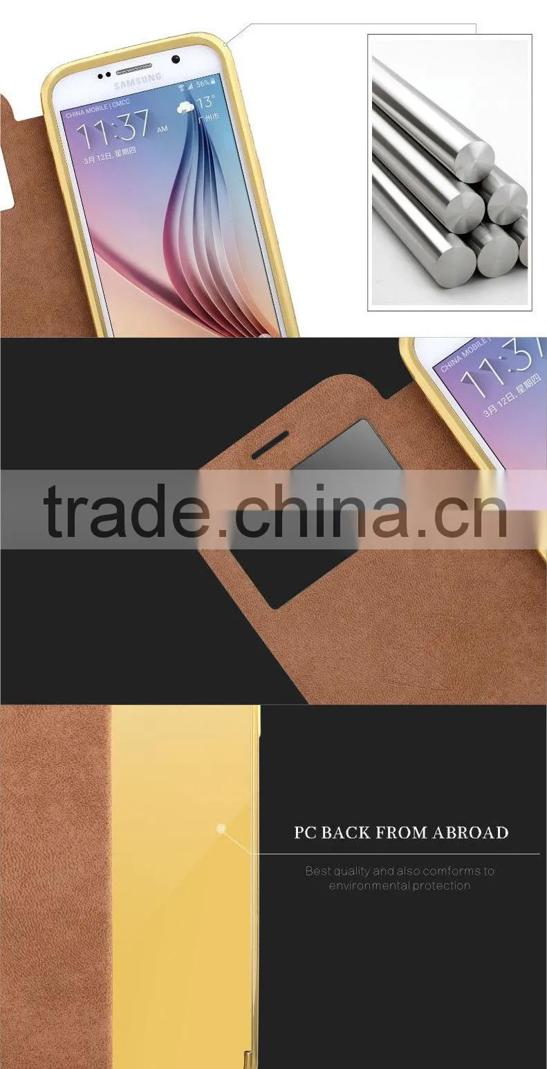 Shengo Leather Flip Case for Samsung Galaxy S6