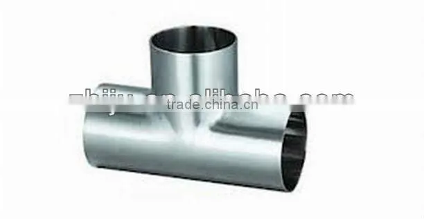 GB SS304L Stainless Steel Pipe Fittings Sanitary Equal Tee / Coupling