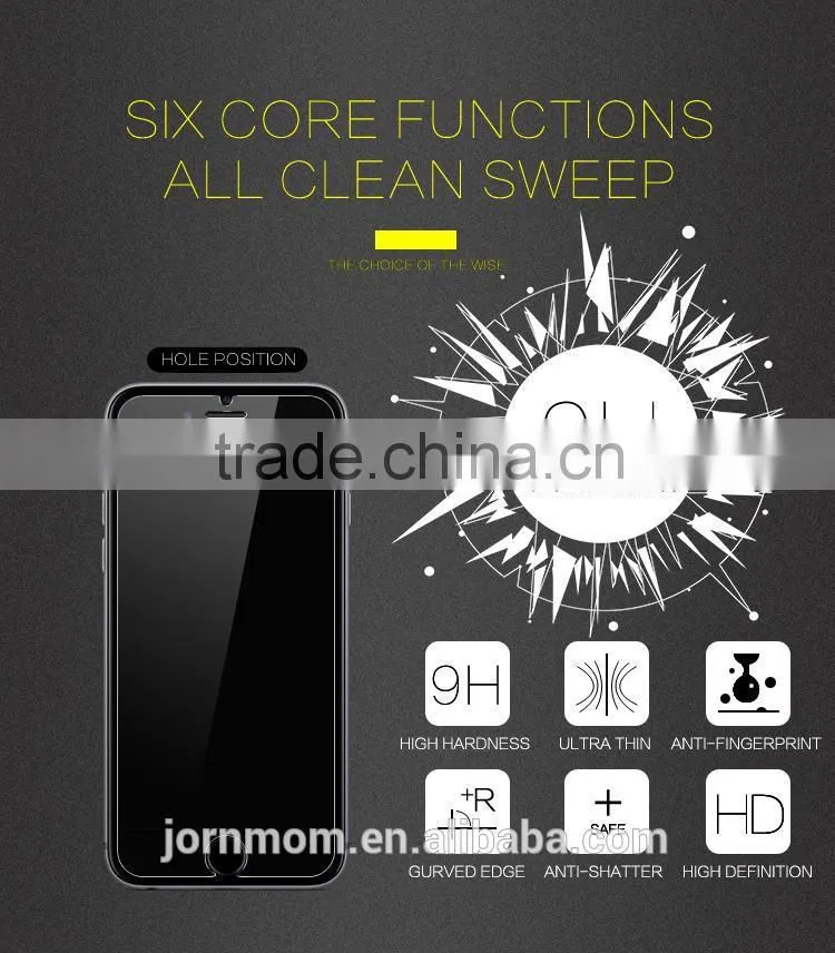 LANGOU customized 25D 9h 0.26-0.33mm for iPhone 6 customized tempered glass screen protector