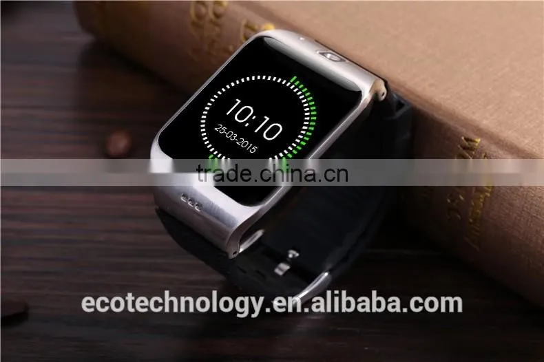 CE LG118 Bluetooth Smartwatch HD Screen with Camera Built in NFC Support SIM Mate for Android and Iphone cellphone (silver)