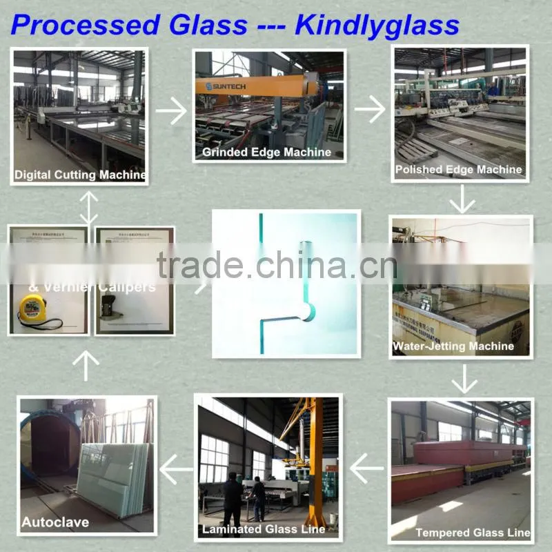 6mm Acid etched glass