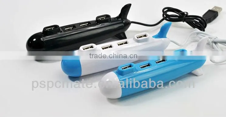Banana Shaped Cute USB Hub with 4 Ports