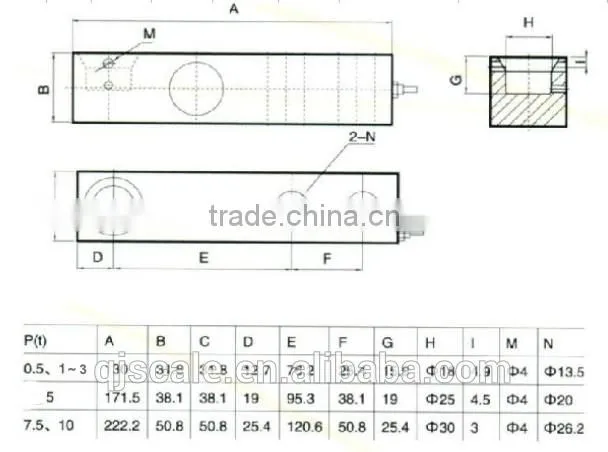 100kg, 200kg, 300kg, 500kg, 800kg Load cells