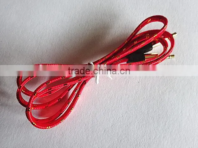wholesales DC3.5mm flat braid metal audio cable