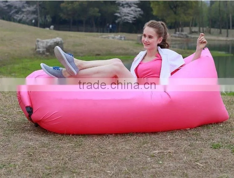 Outdoor Inflatable Sleeping Bag Mat Pinic Air Mattress Bed Beach Sofa