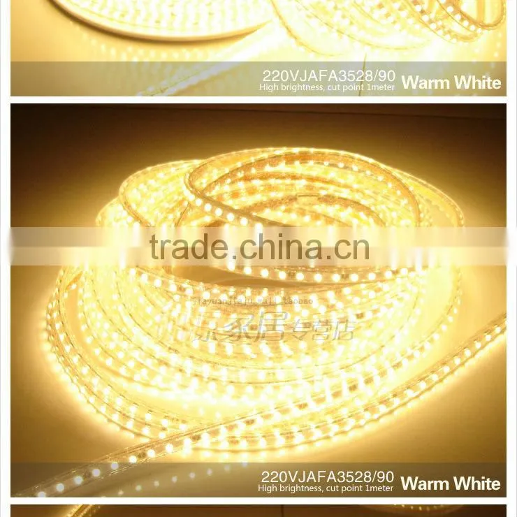 JAFA Upgrades 3528 90leds Per Meter LED Strips 220v