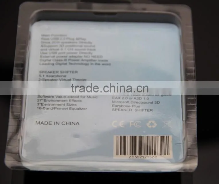 USB Sound card,USB virtual 7.1ch sound card,USB Audio Sound Card D00105