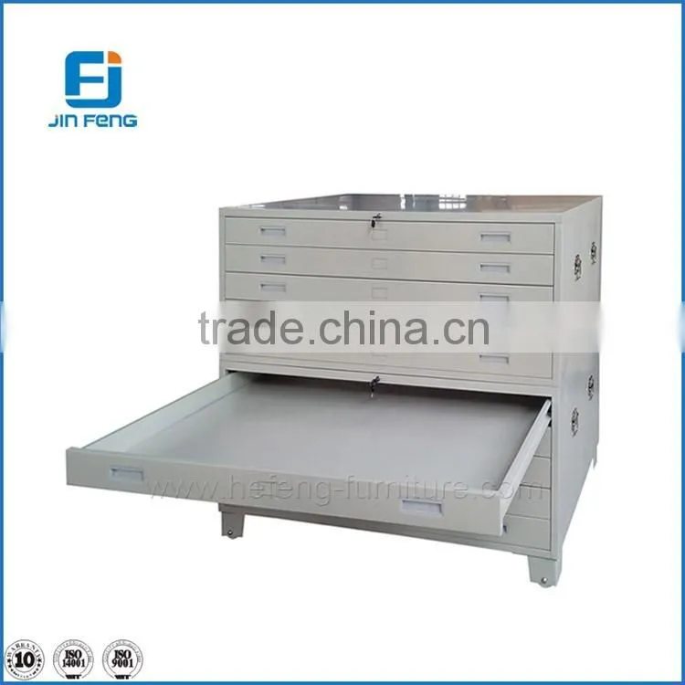 Office Furniture Steel Drawing Cabinet / Steel Map File Cabinet