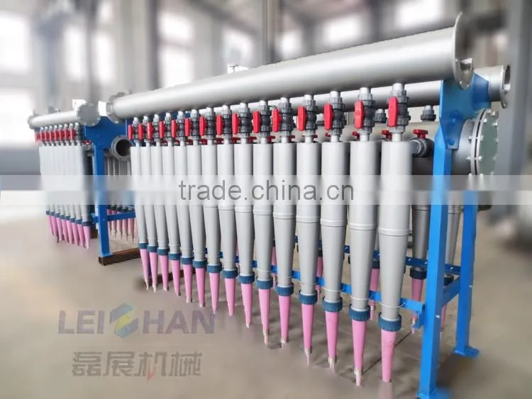 Low consistency cleaner for paper pulp production line/ sand removal