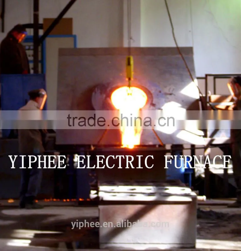 hot sale!! 1.25T steel shell industrial electrical melting induction furnace