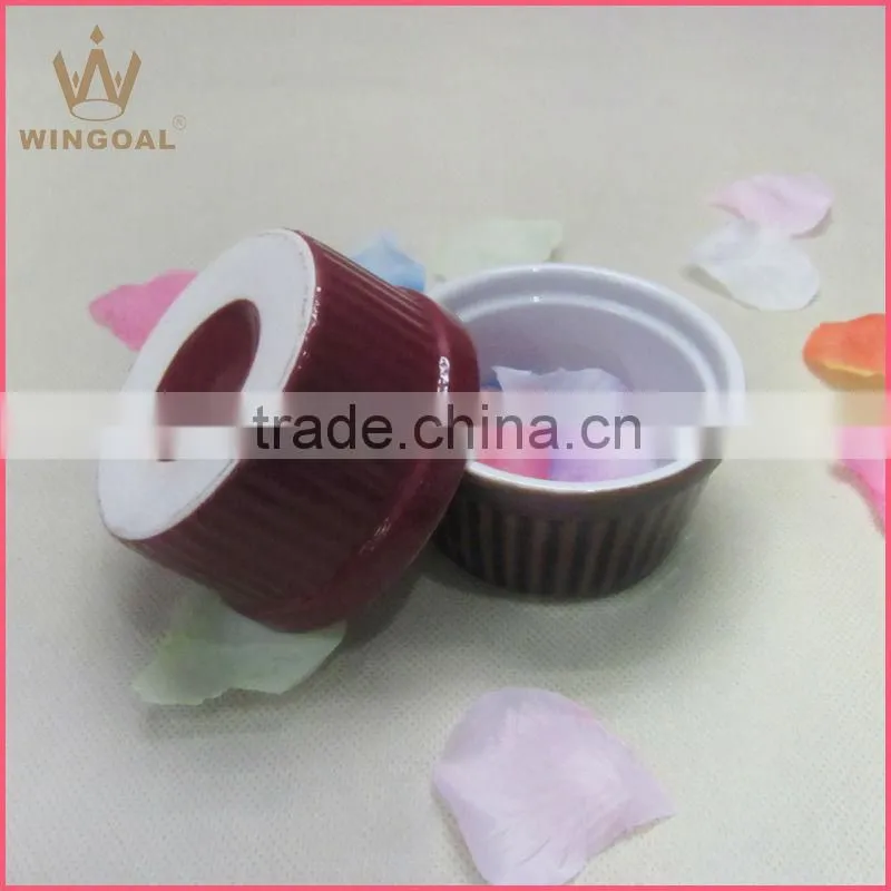 Stoneware round wave ramekin and ceramic Ramekin bowl