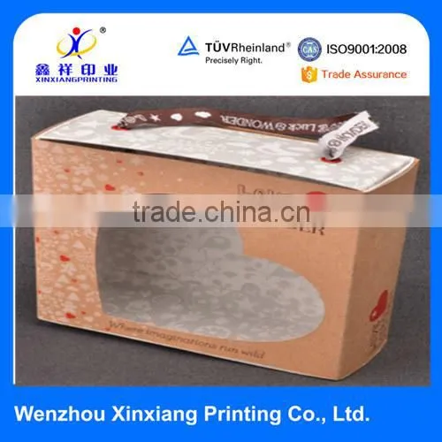 Luxury Easy to Take White Card Paper Paperboard Box with PVC Window