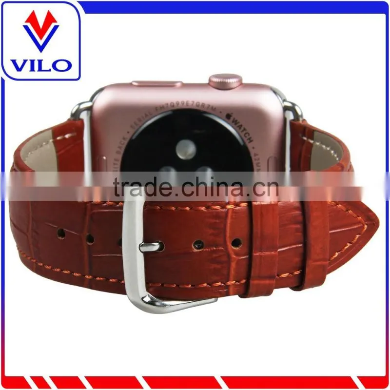 Genuine Leather iWatch Band Strap+Classic Metal Buckle for Apple Watch 38mm/42mm