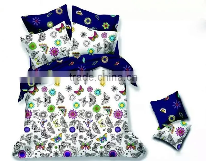 microfiber fabric butterfly design duvet cover set
