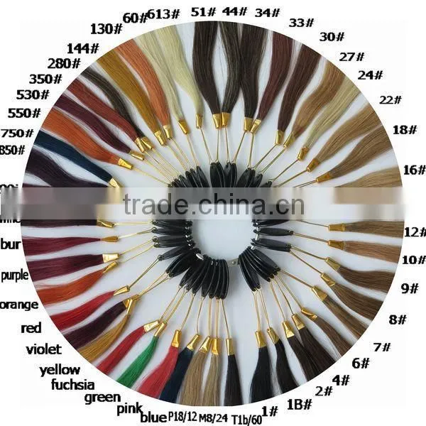 100% Double Drawn Remy wholesale pre bonded hair i tip brazilian hair extension