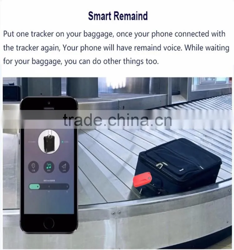 Mini personal GPS key tracker with selfie remote function